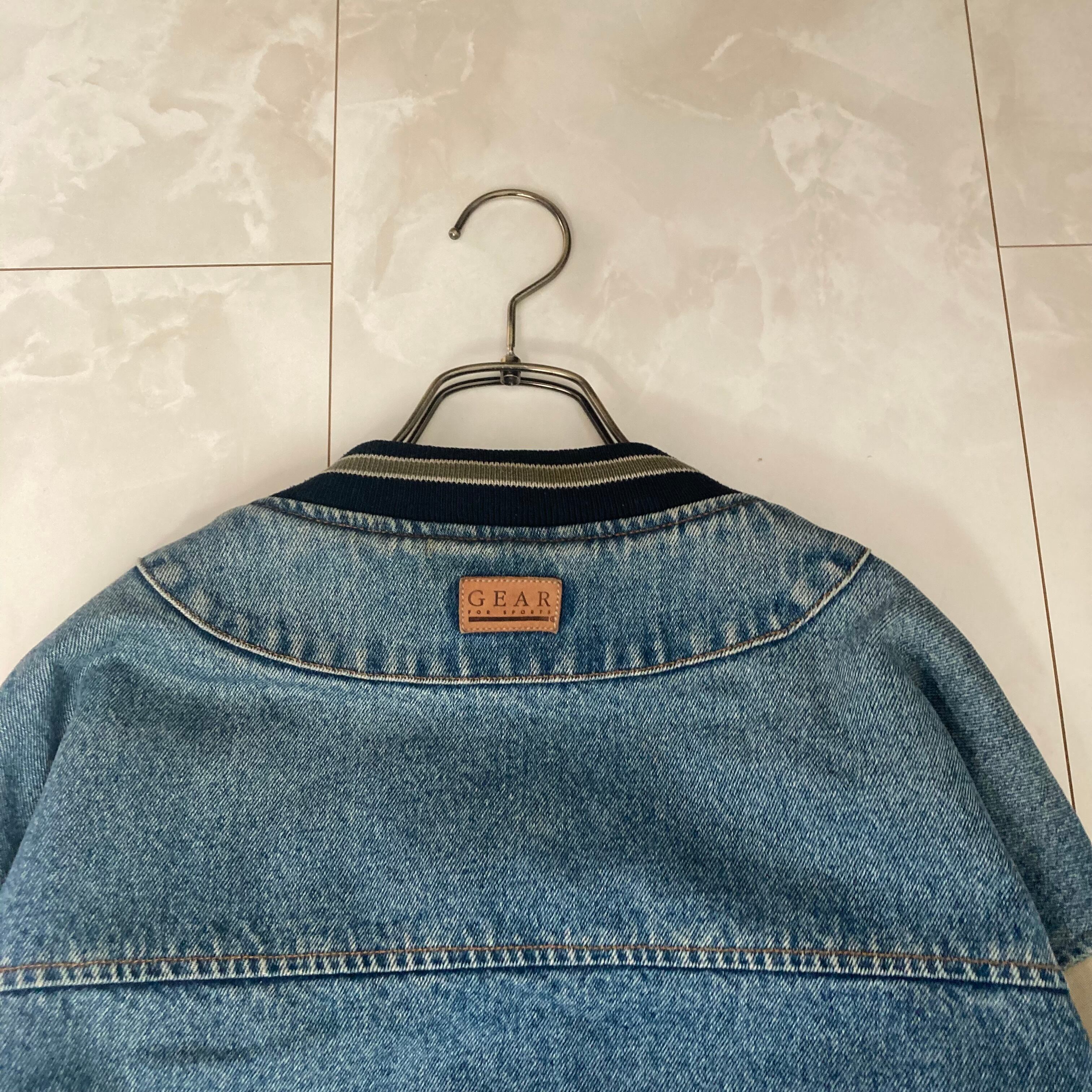 GEAR デニムスタジャン L 革パッチ | 古着屋OLDGREEN