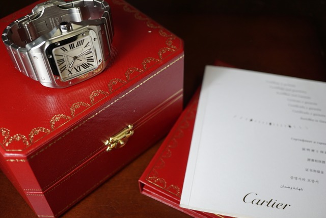 カルティエ CARTIER サントス100 LM W20073X8 箱・保証書あり 6788 