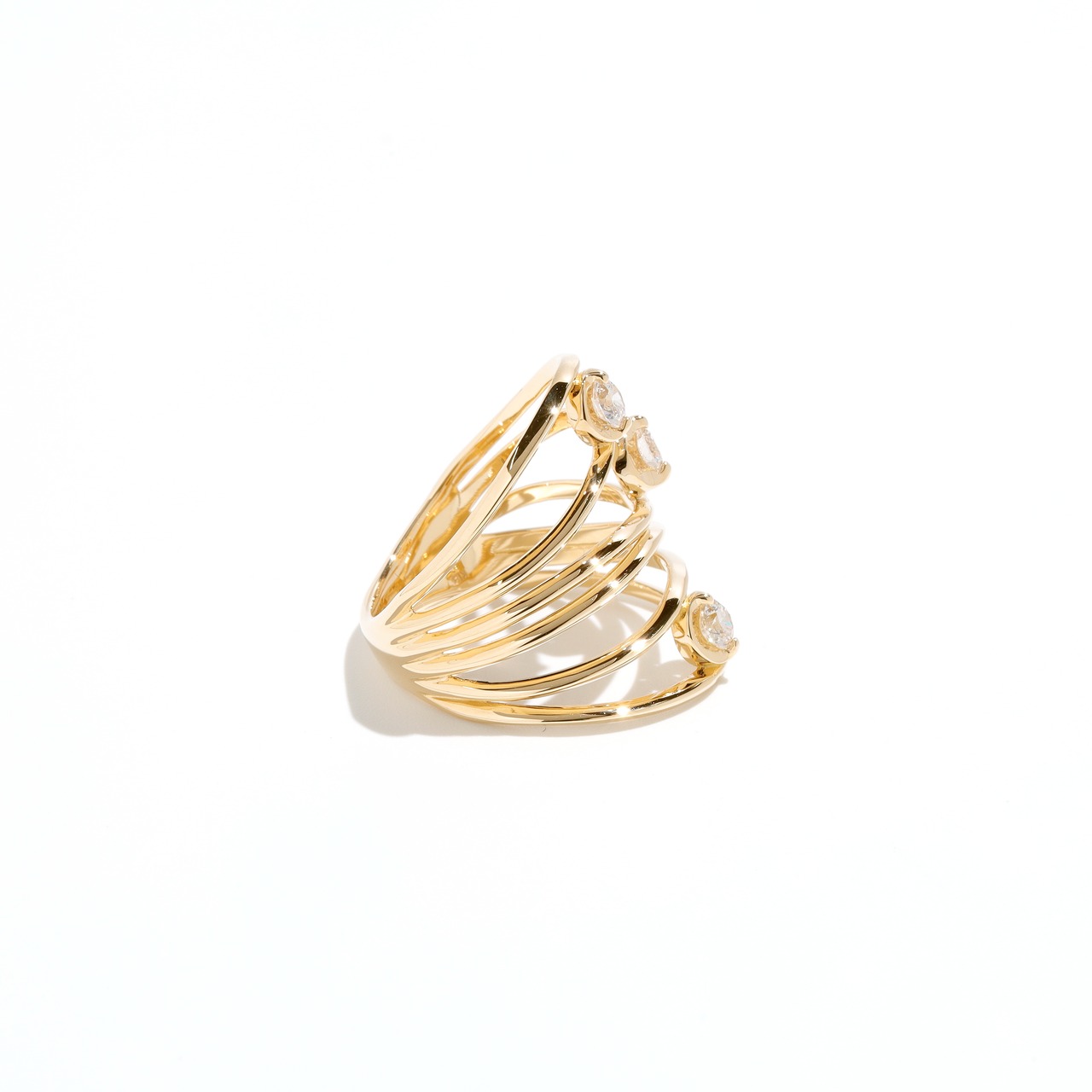 ダイヤモンド デザインリング K18 / 0.400ct