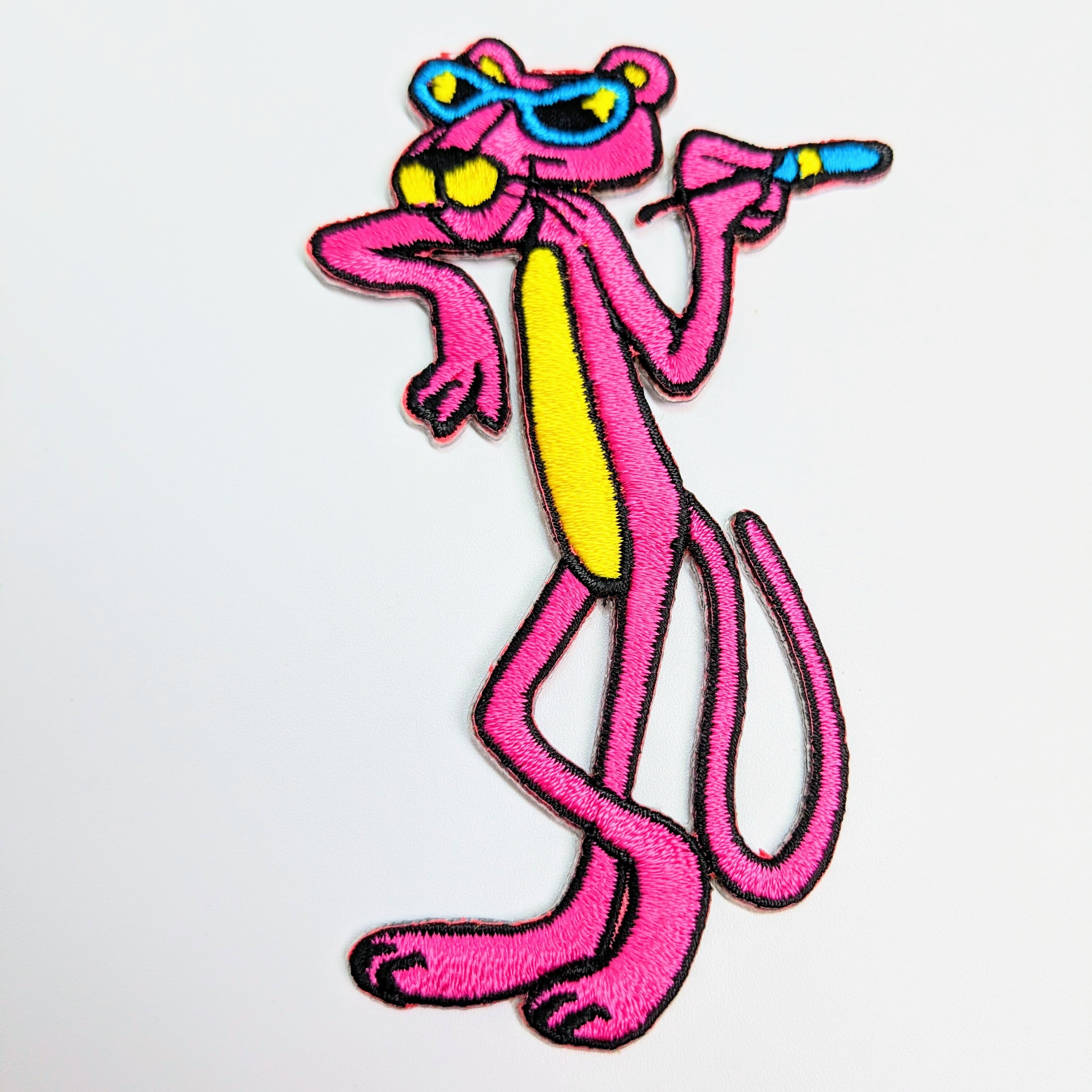 送料無料！ ★刺繍アイロンワッペン★【The Pink Panther（ピンクパンサー）】〚アメリカン雑貨 アメトイ〛
