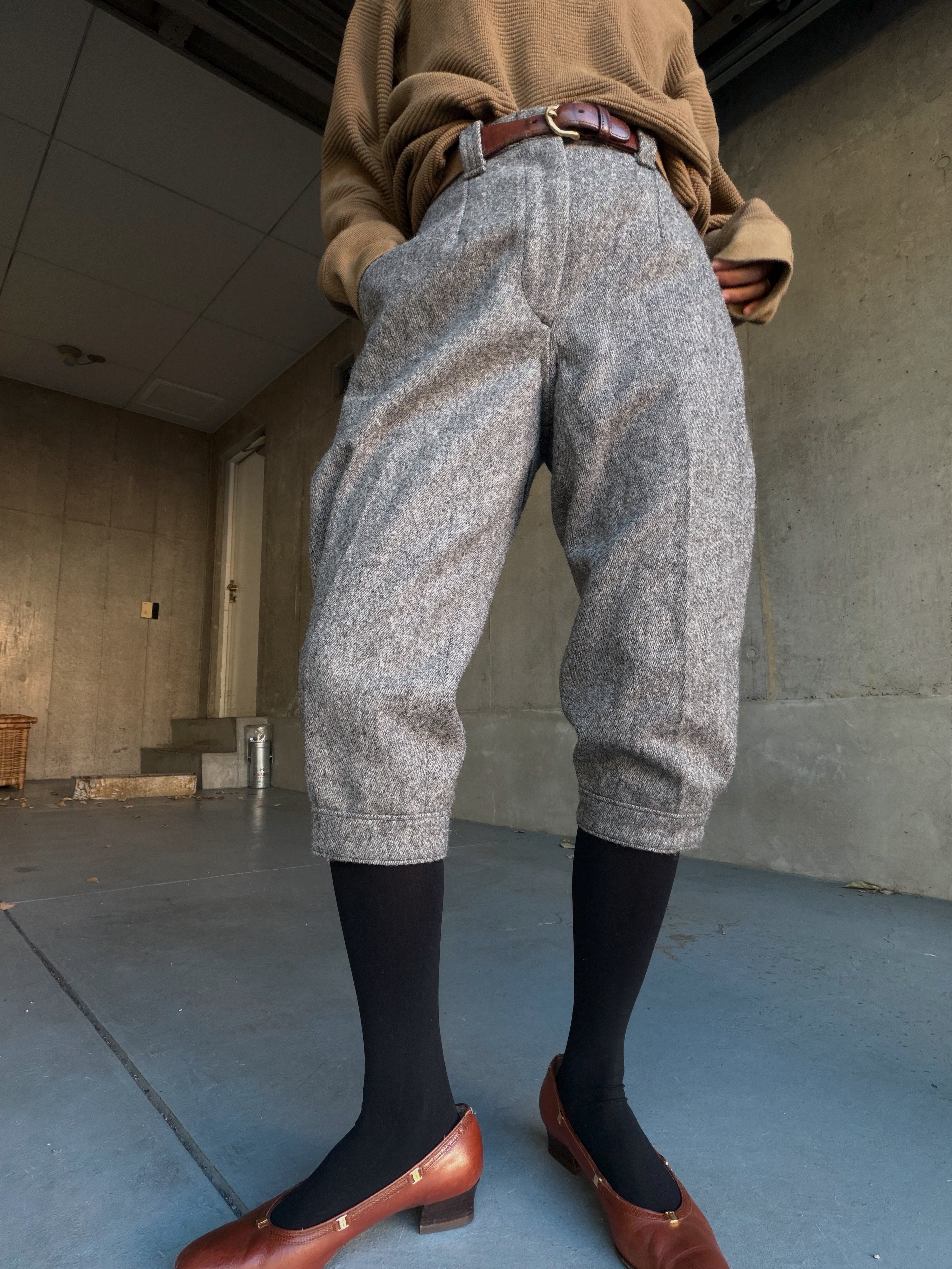 (PT951)80’s WOOL RICH wool breeches made in USA
