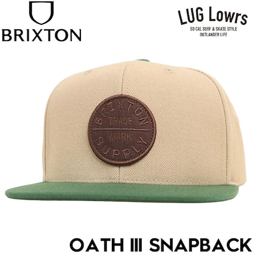 BRIXTON ブリクストン OATH III SNAPBACK スナップバックキャップ 帽子 メンズ レディース 10777 KHKPG 26SP 日本代理店正規品