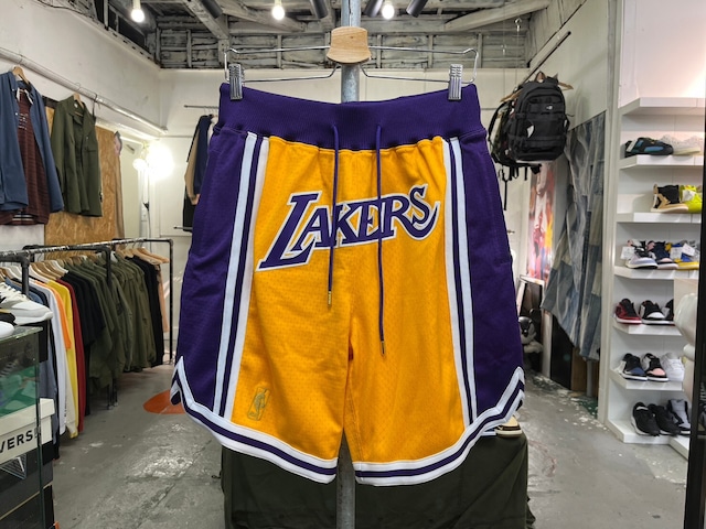 JUST DON × MITCHELL＆NESS CLASSIC SHORT LA LAKERS MEDIUM 85221