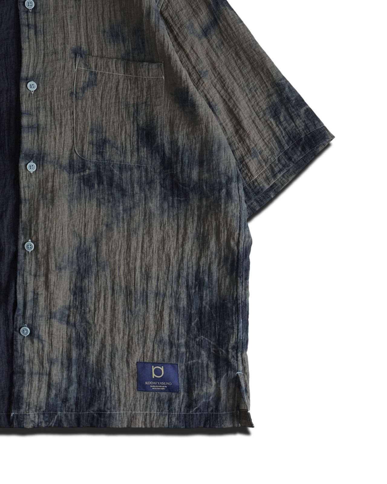 【1着限定販売 / 即日発送】藍染めタイダイシャツ　流木