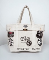 【直営限定ITEM】マルチワッペンターンロックトートバッグ TYPE-B (IVORY) CQ-48515H