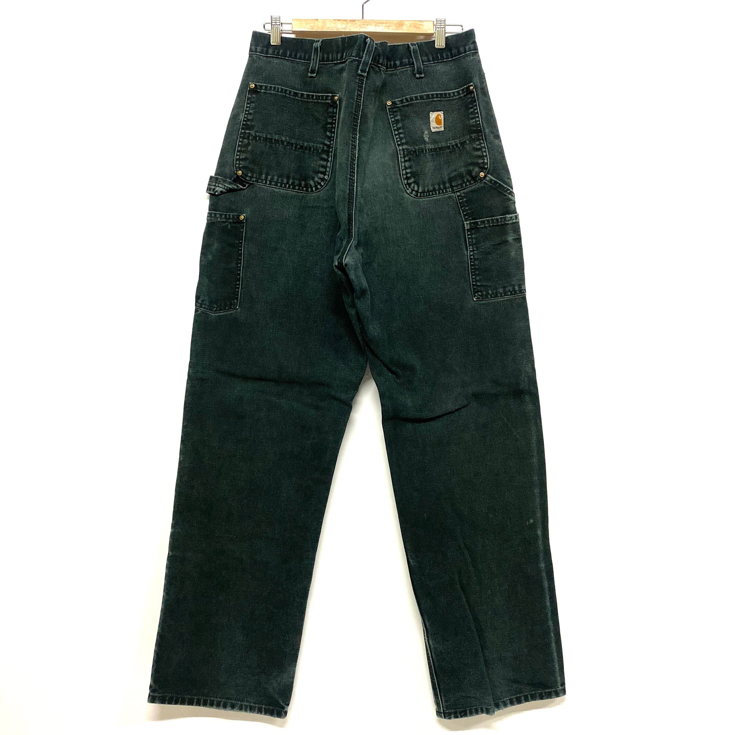 Carhartt ダブルニーワークパンツ W31 L30 ワイド ダメージ 古着 Carhartt ワークパンツ W31 カーハート ダブルニー ペインターパンツ