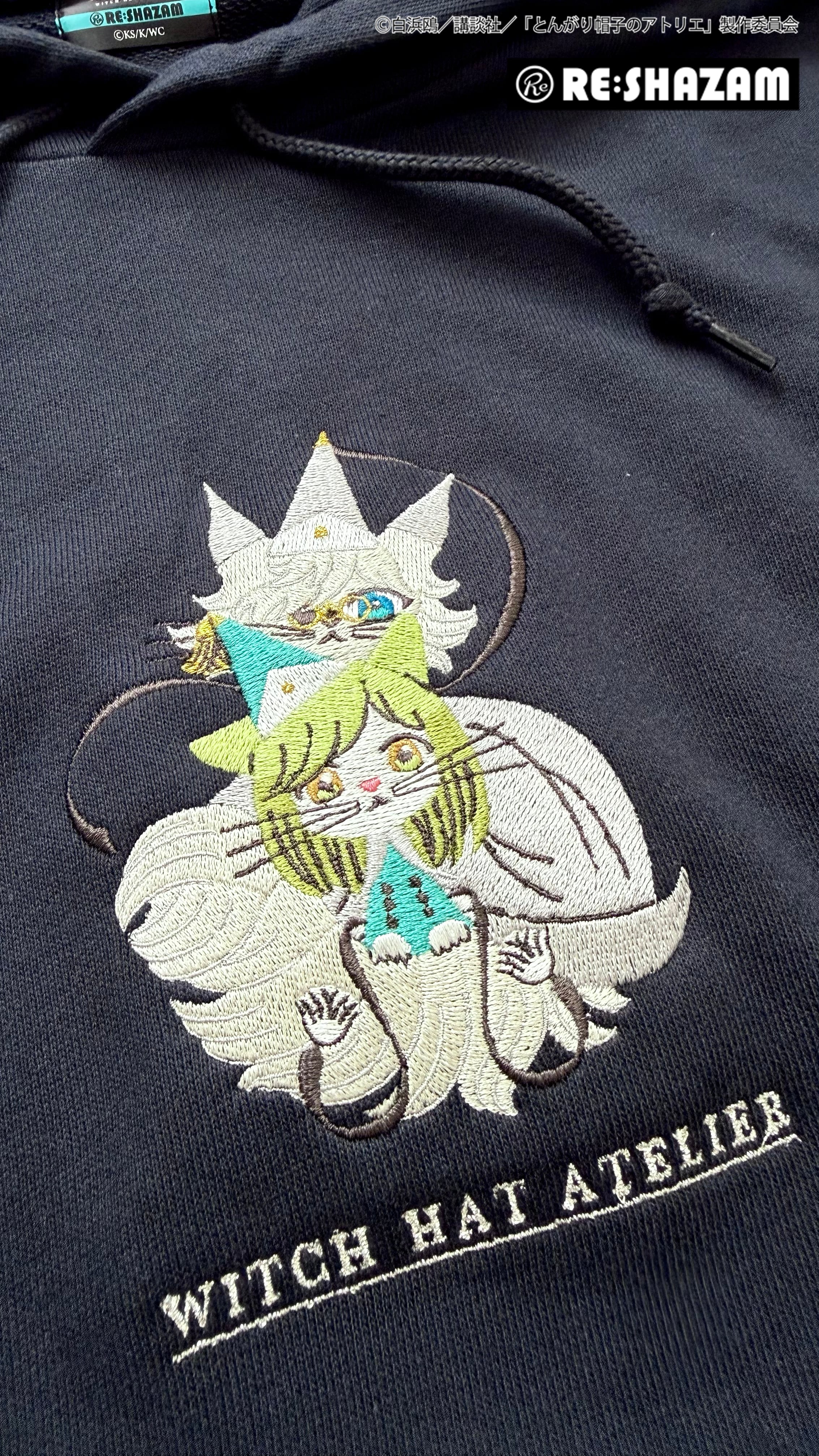 とんがり帽子のアトリエ〉ココ猫＆キーフリー猫 刺繍パーカー