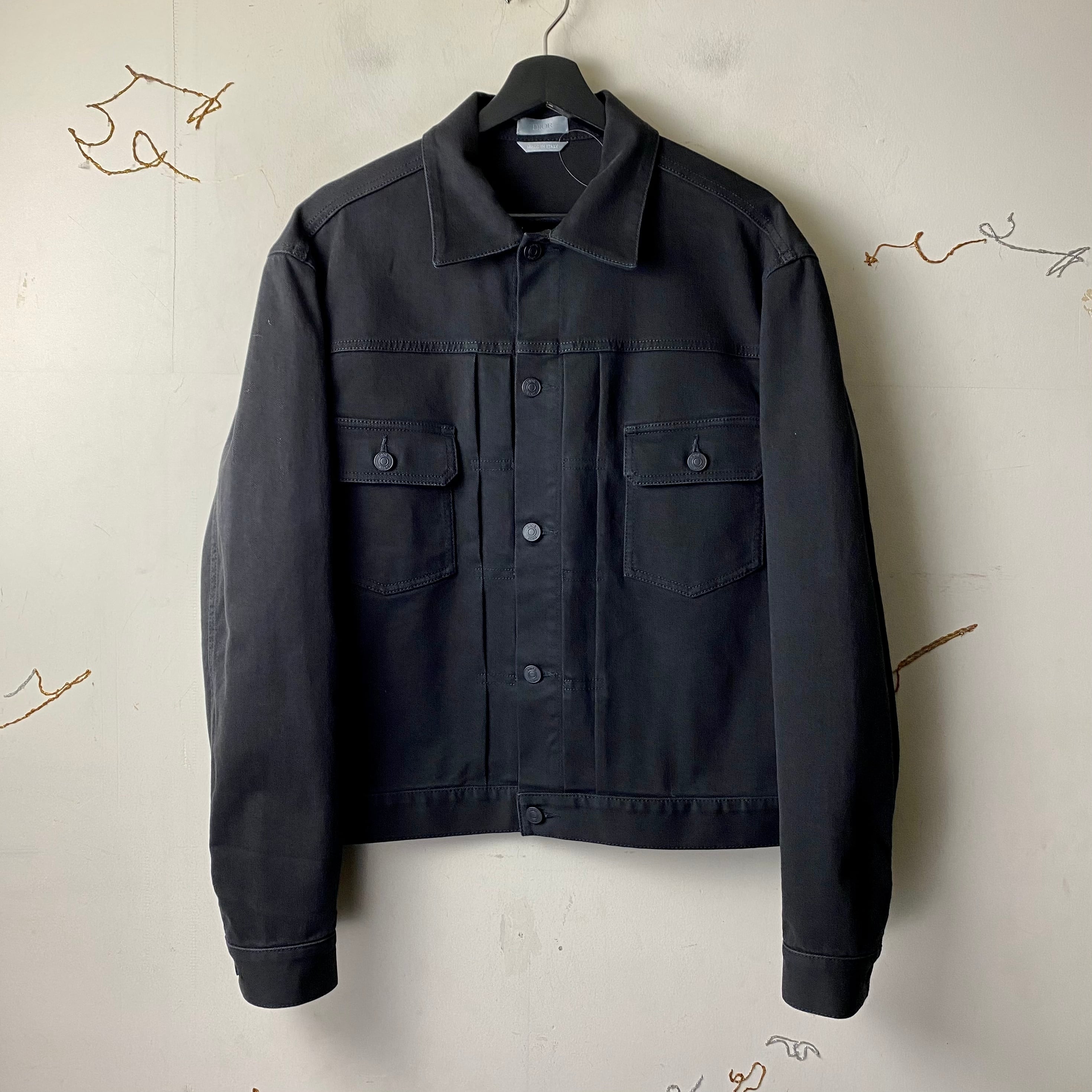DIOR × Alex Foxton black denim jacket | NOIR ONLINE