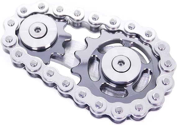 Fidget Spinner、リンケージバイクチェーンスピナーデザイン2ギア