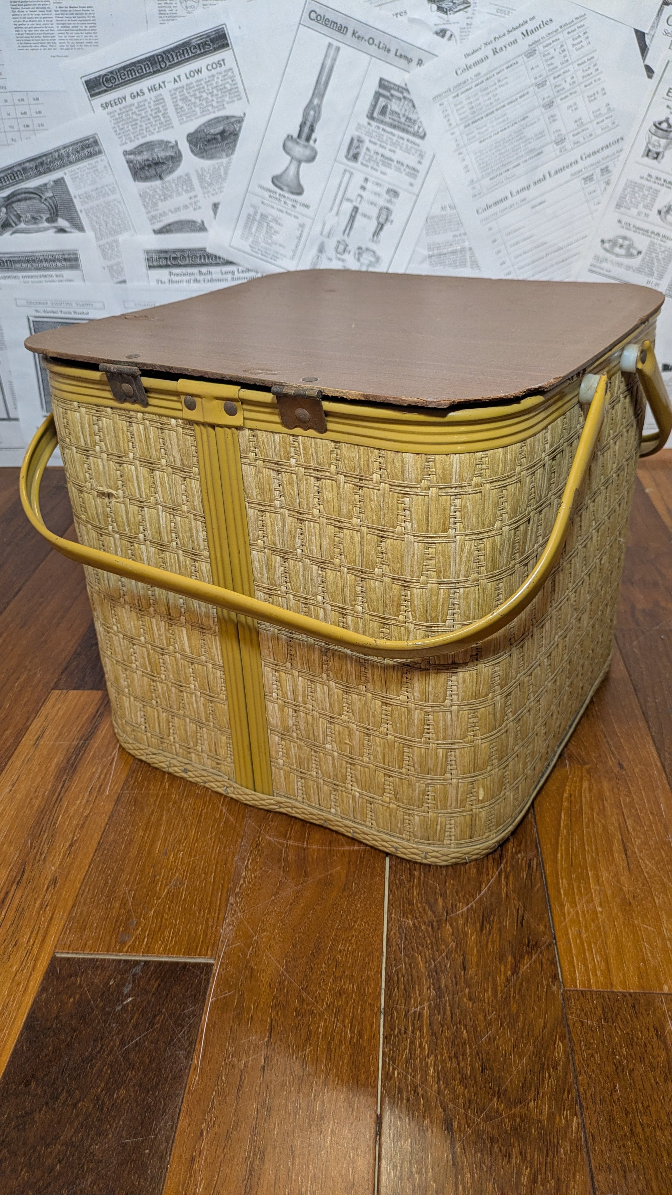 Vintage REDMAN PicnicBasket Square ビンテージ レッドマン