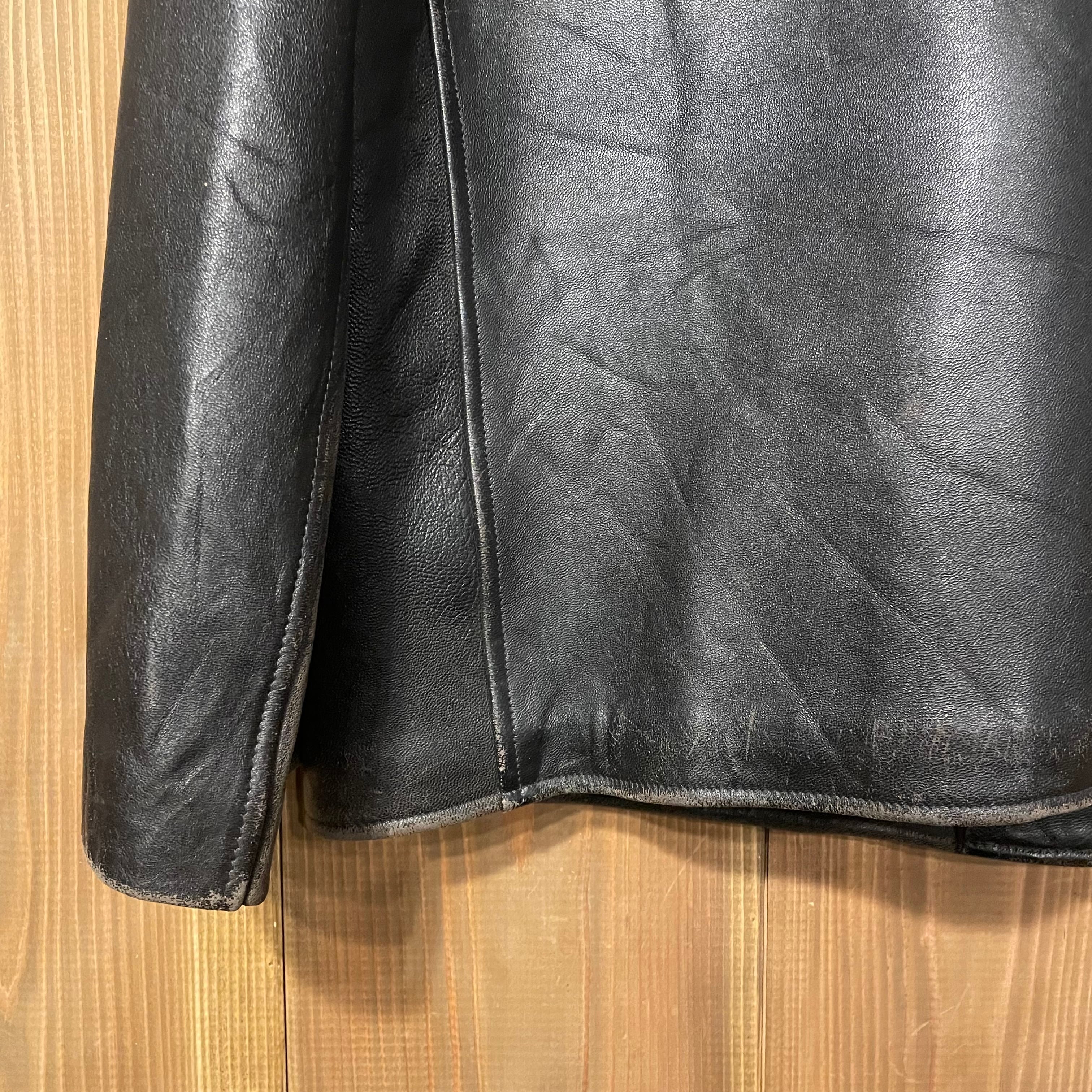 50s 60s French Vintage レザー コート ジャケット フランス製 ユーロ