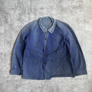 50s フランス軍 フェード コットンツイル フレンチワークジャケット