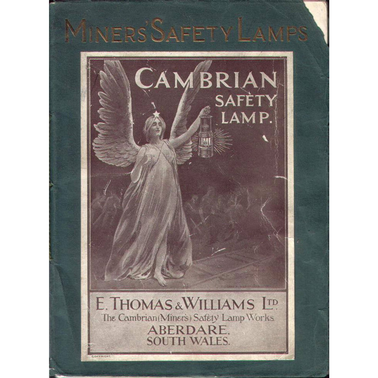 【E.Thomas & Williams】 Miners Lamp カンブリアンランタン Black