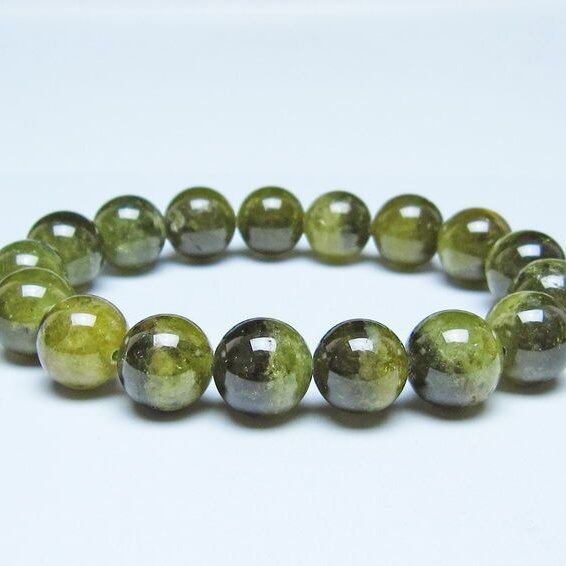 ツァボライト ブレスレット 12mm一点物 おまかせ便 111-49752