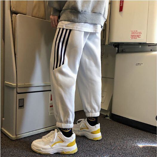 全3色 スウェット カジュアル サイドライン メンズ 韓国風