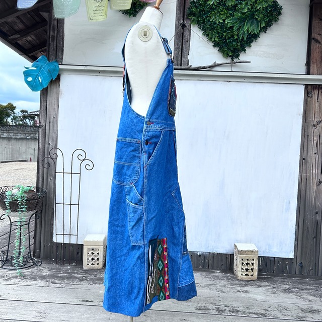 リメイク刺繍サロペット