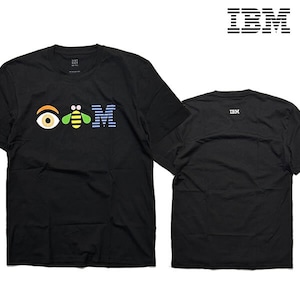 IBM Eye-Bee-M Tee　アイビーエム オフィシャル ロゴ Ｔシャツ【664074-blk】
