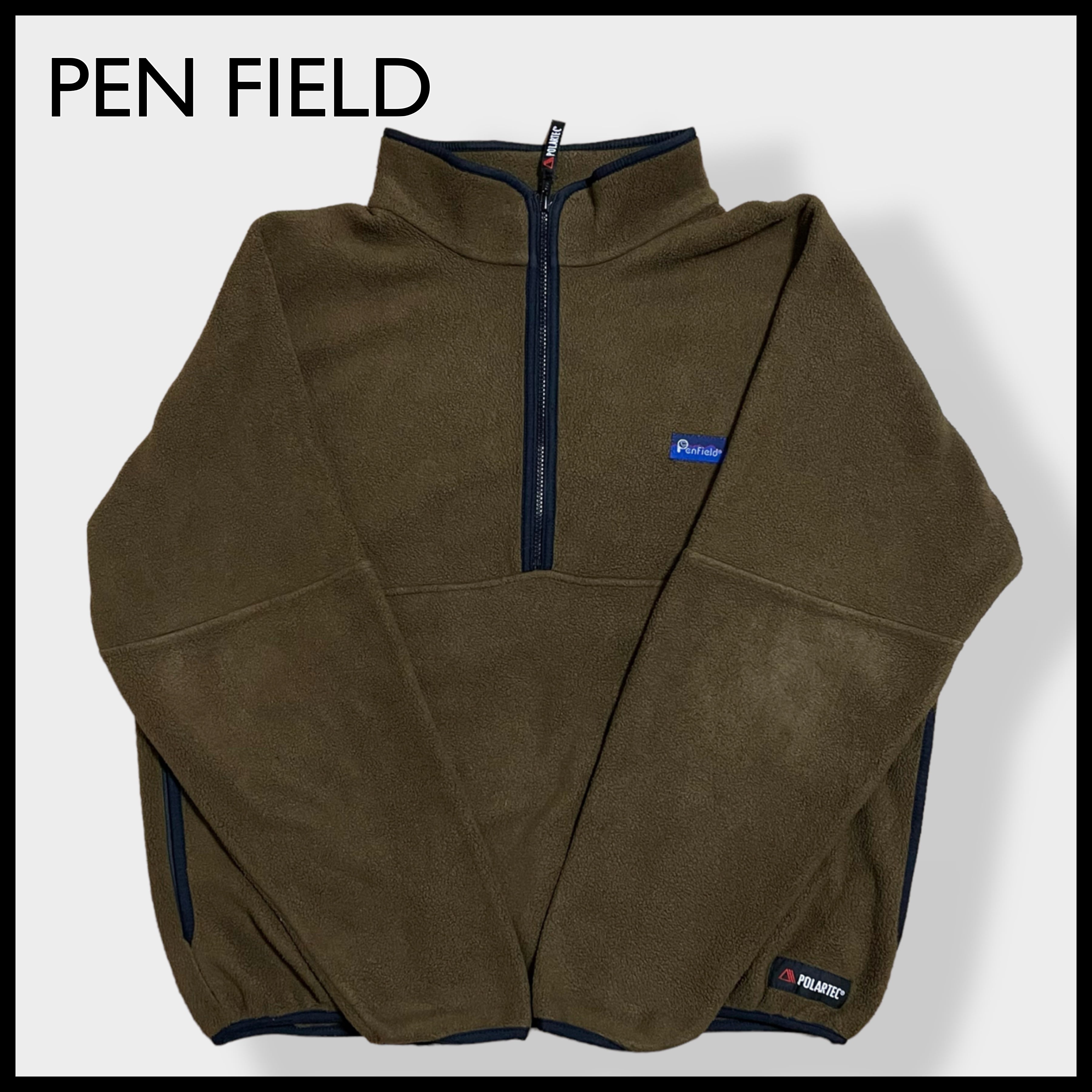 PEN FIELD】90s USA製 ハーフジップ フリースジャケット プルオーバー