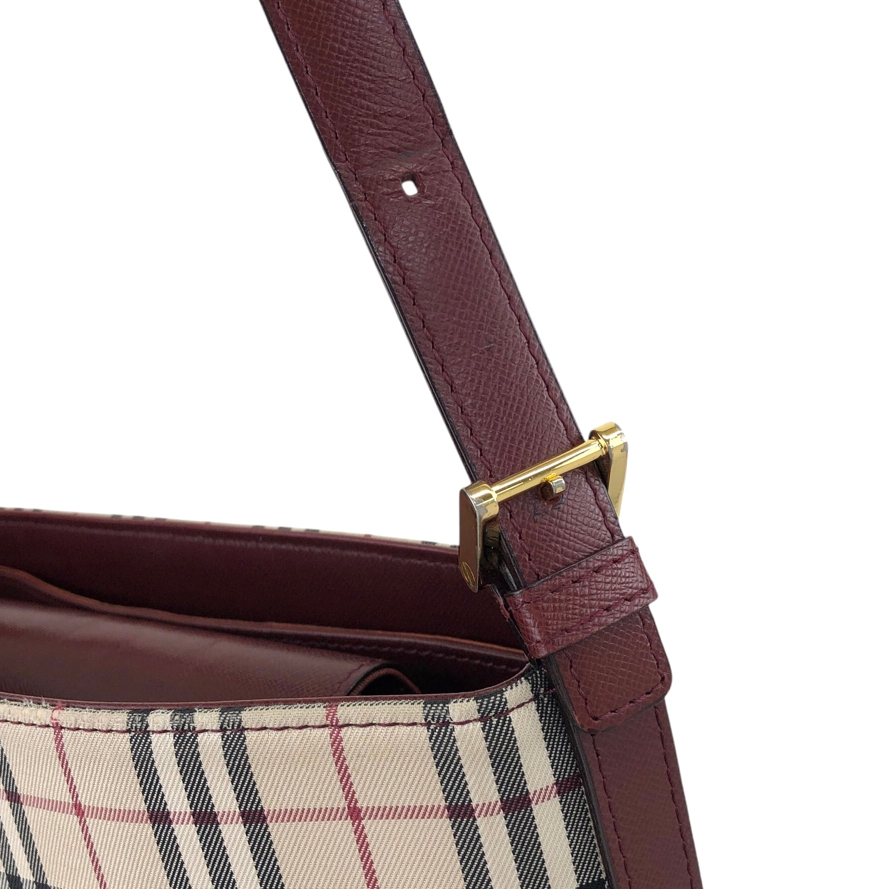 バーバリー トートバッグ ハンドバッグ ノバチェック ヴィンテージ レディース 中古・古着通販】BURBERRY (バーバリー) トートバッグ/ノバ