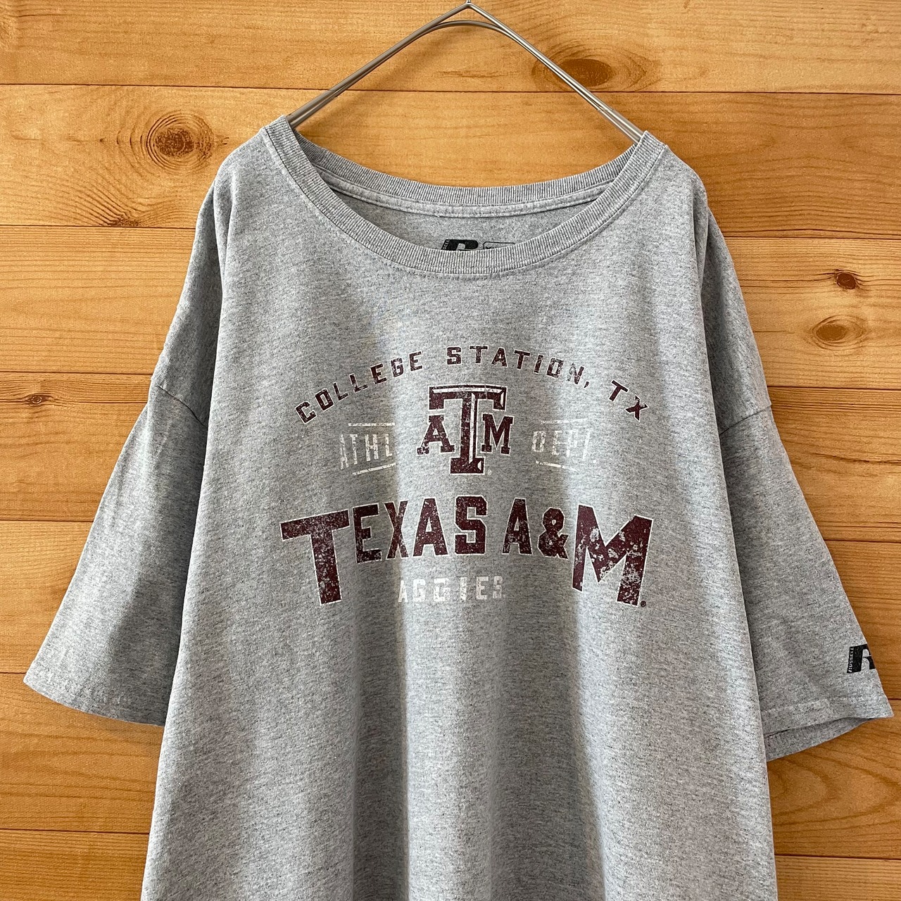 【Russell】カレッジ テキサスA&M大学 プリント Tシャツ ロゴ XL ビッグサイズ ラッセル US古着