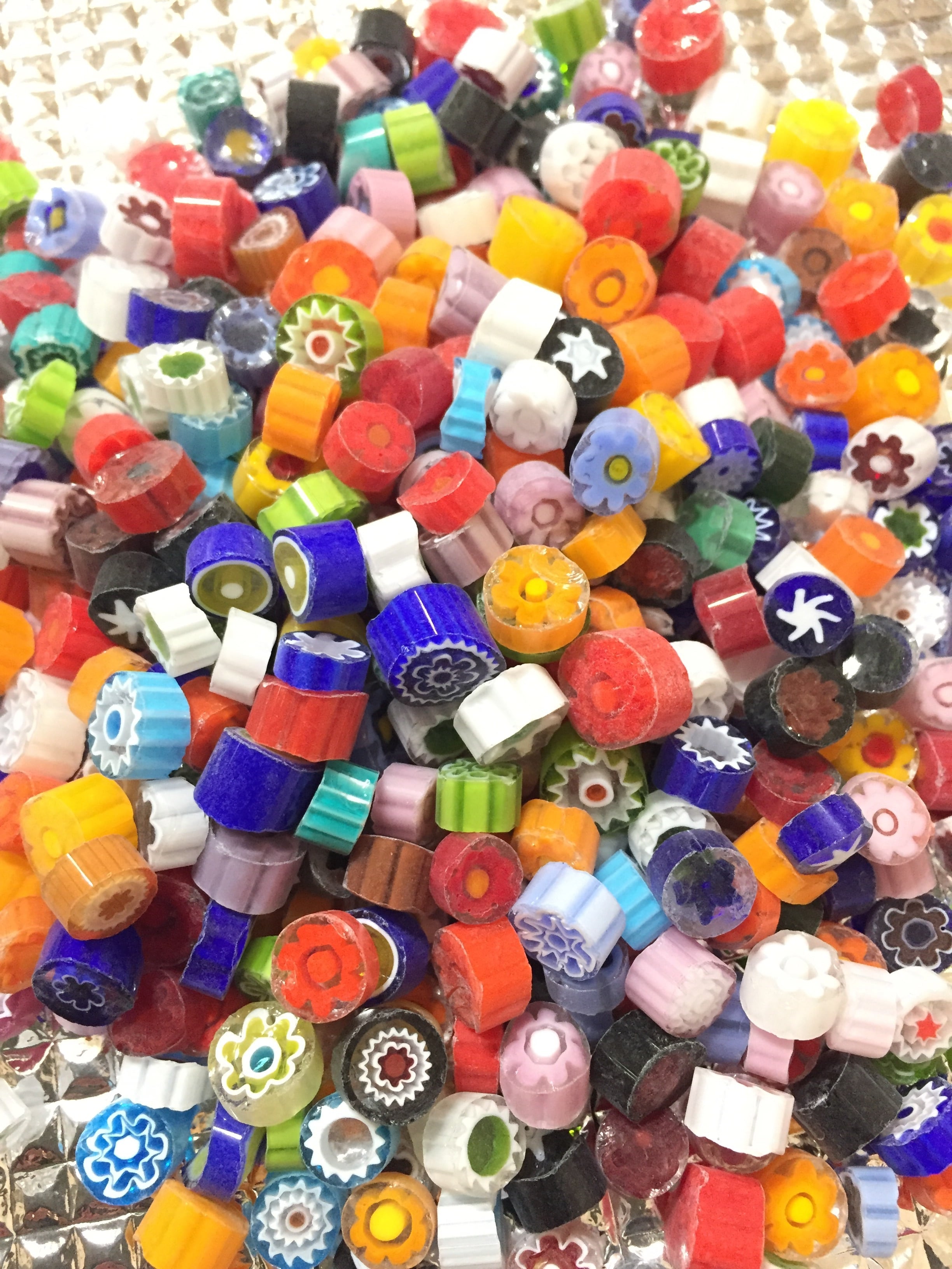 ミルフィオリ 透明系Mix   7～8㎜  30g