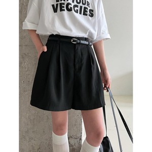 a-line basic high-waist short-pants　2litr05375