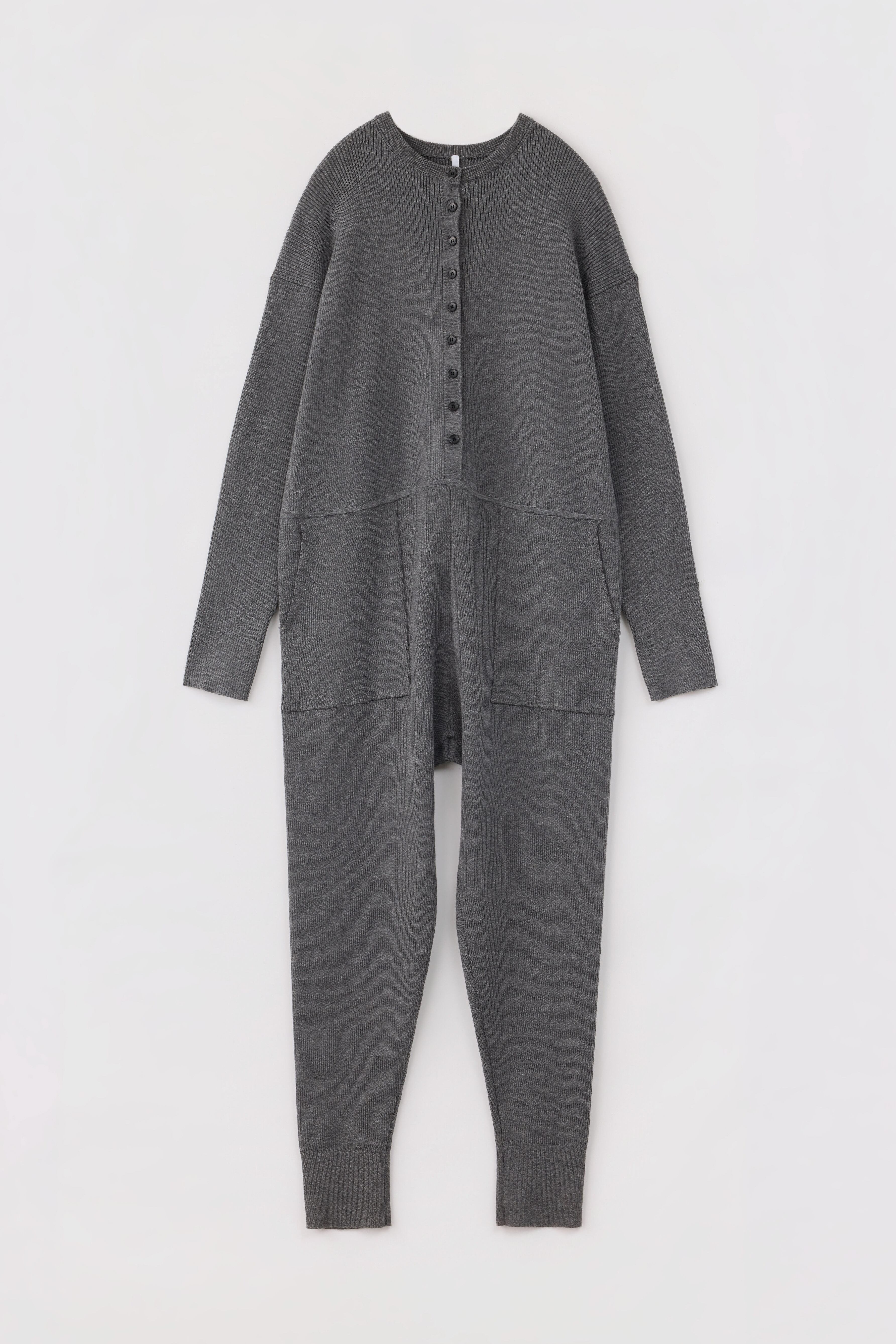 RIB JUMPSUIT 26AWAC-011 GRAY