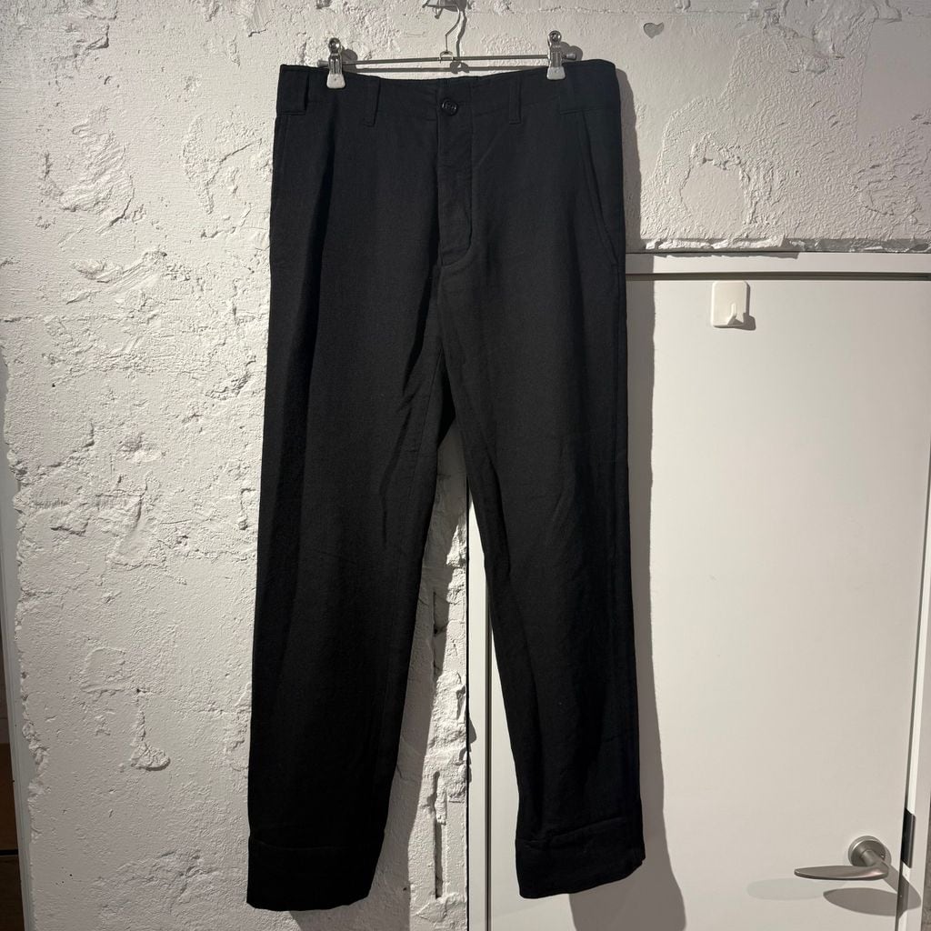 Ann Demeulemeester アンドゥムルメステール Rayon Straight Pants