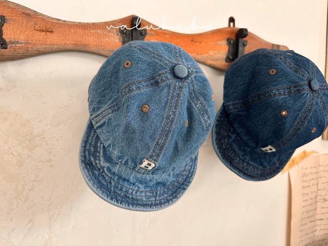 【予約】B Denim Cap (Bebe)