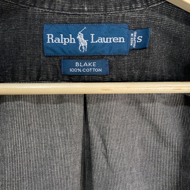 『送料無料』Ralph Lauren BLAKE コーデュロイボタンダウンシャツ ブラック