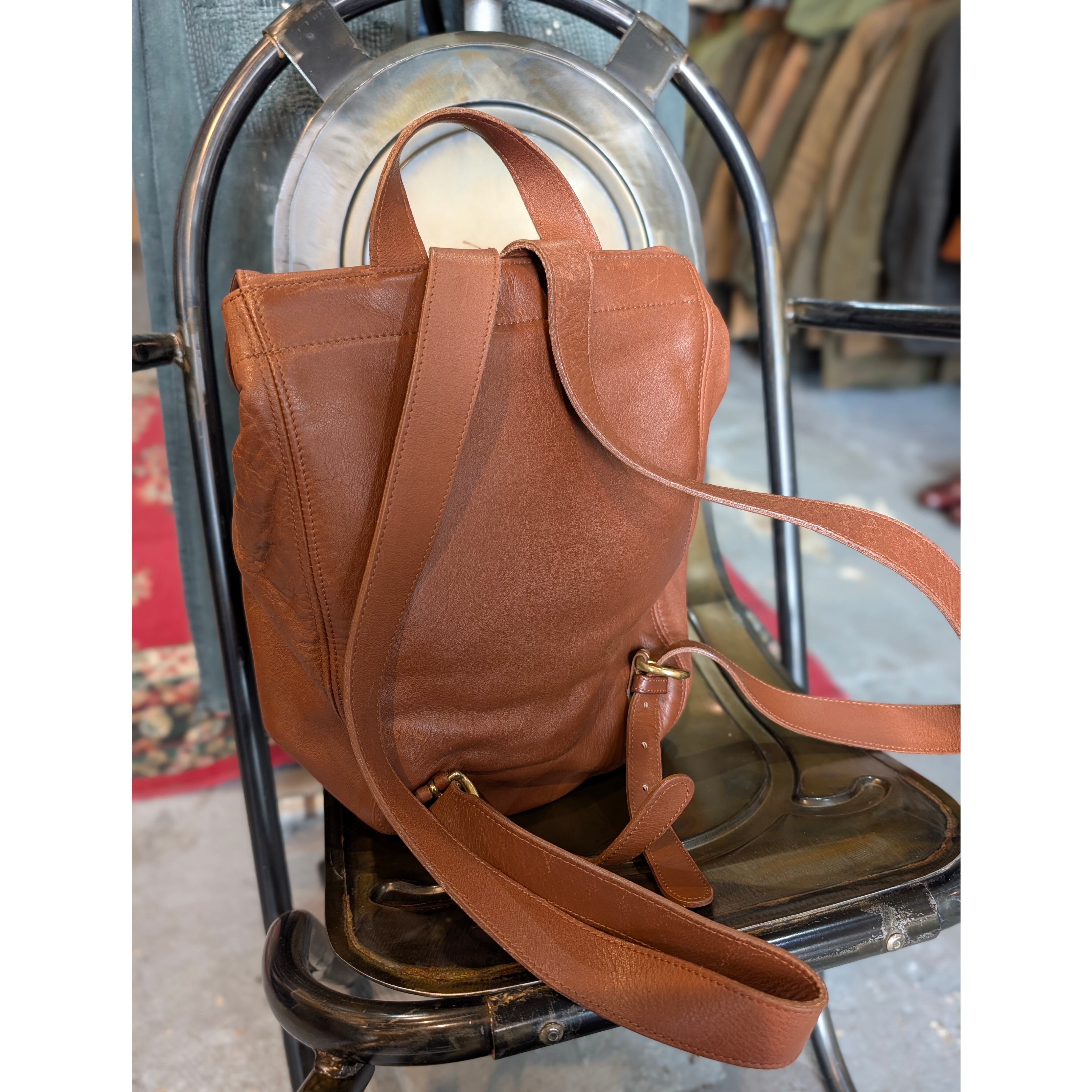 USED］OLD COACH No.L4H-4134 Leather Backpack / MADE IN USA