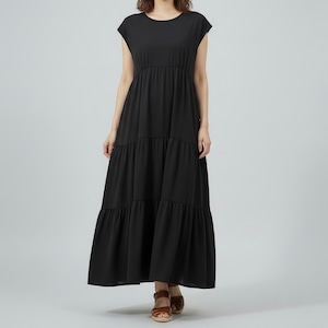 ティアードカットワンピース 621108-095