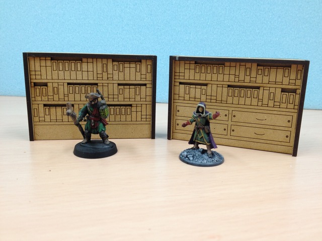 MDF製本棚ミニチュア