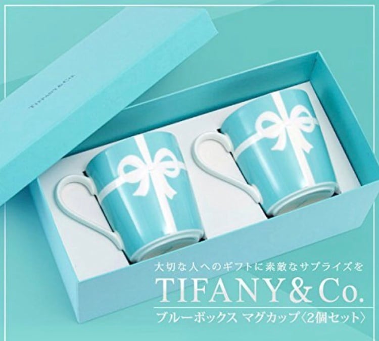 新品未使用 Tiffany & Co ティファニー ブルーボックス マグカップ２個 ...