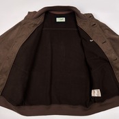 CROCODILE クロコダイル ヌバック スエード調 ジャケット ブルゾン ジャンパー サイズ M /メンズ/ダークブラウン