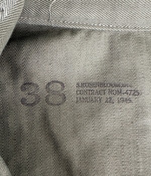 -USMC- Vintage 40s 38 P-44 dead stock HBT Jacket