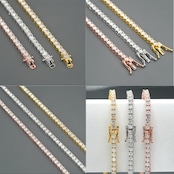 【Ice85】Tennis Chain Bracelet【Moissanite/4mm】