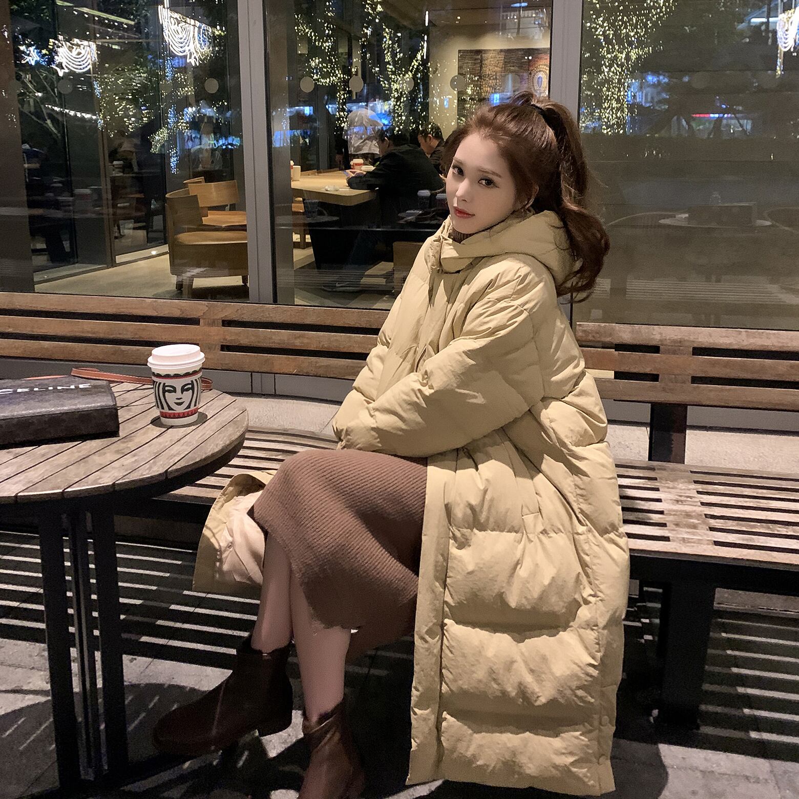 ルーズフードジャケット ウィンター コットン 冬物 6Du_Shop_Women54092833642