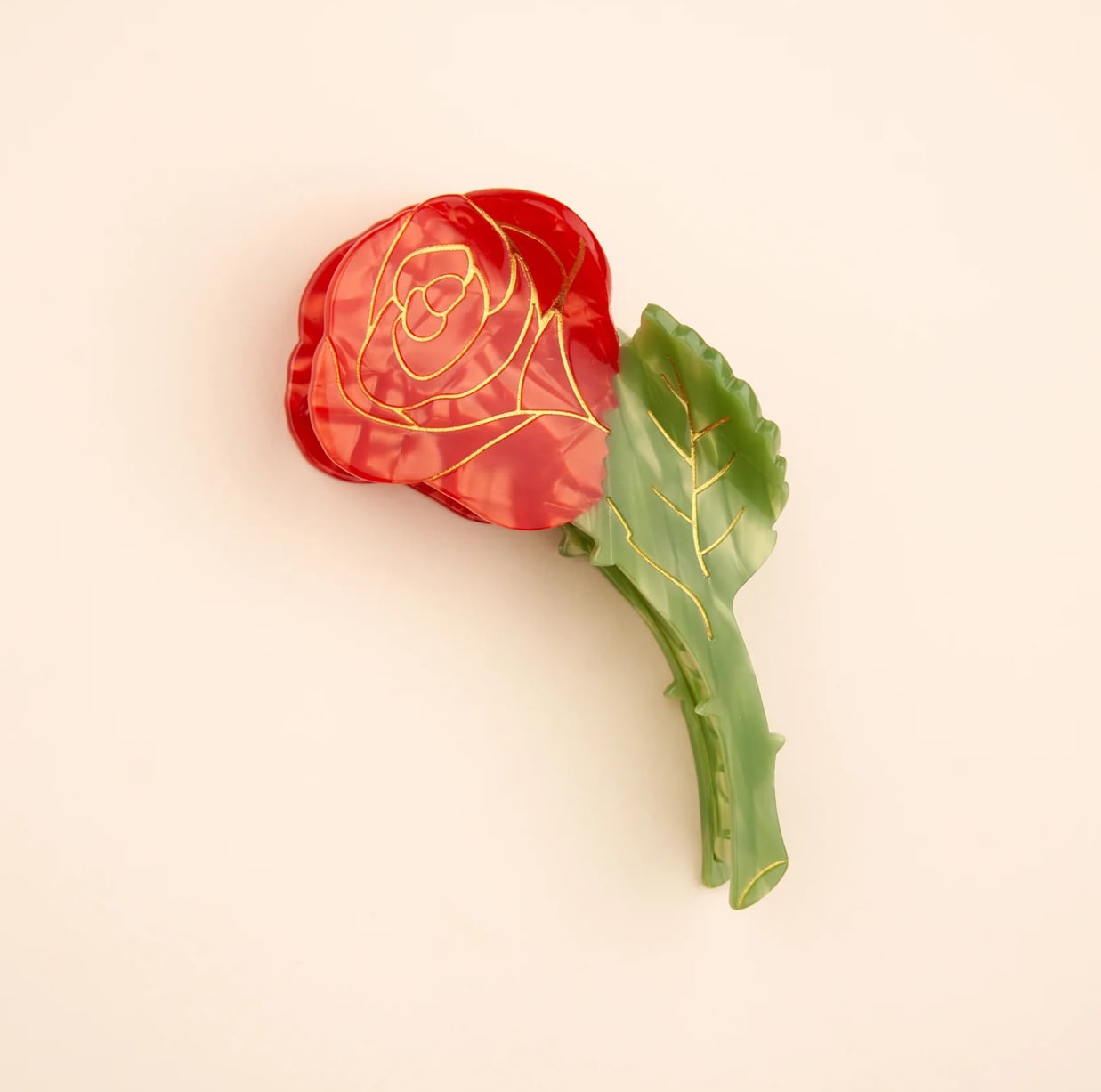 【Coucou Suzette Valentine collection -Rose hair claw-】