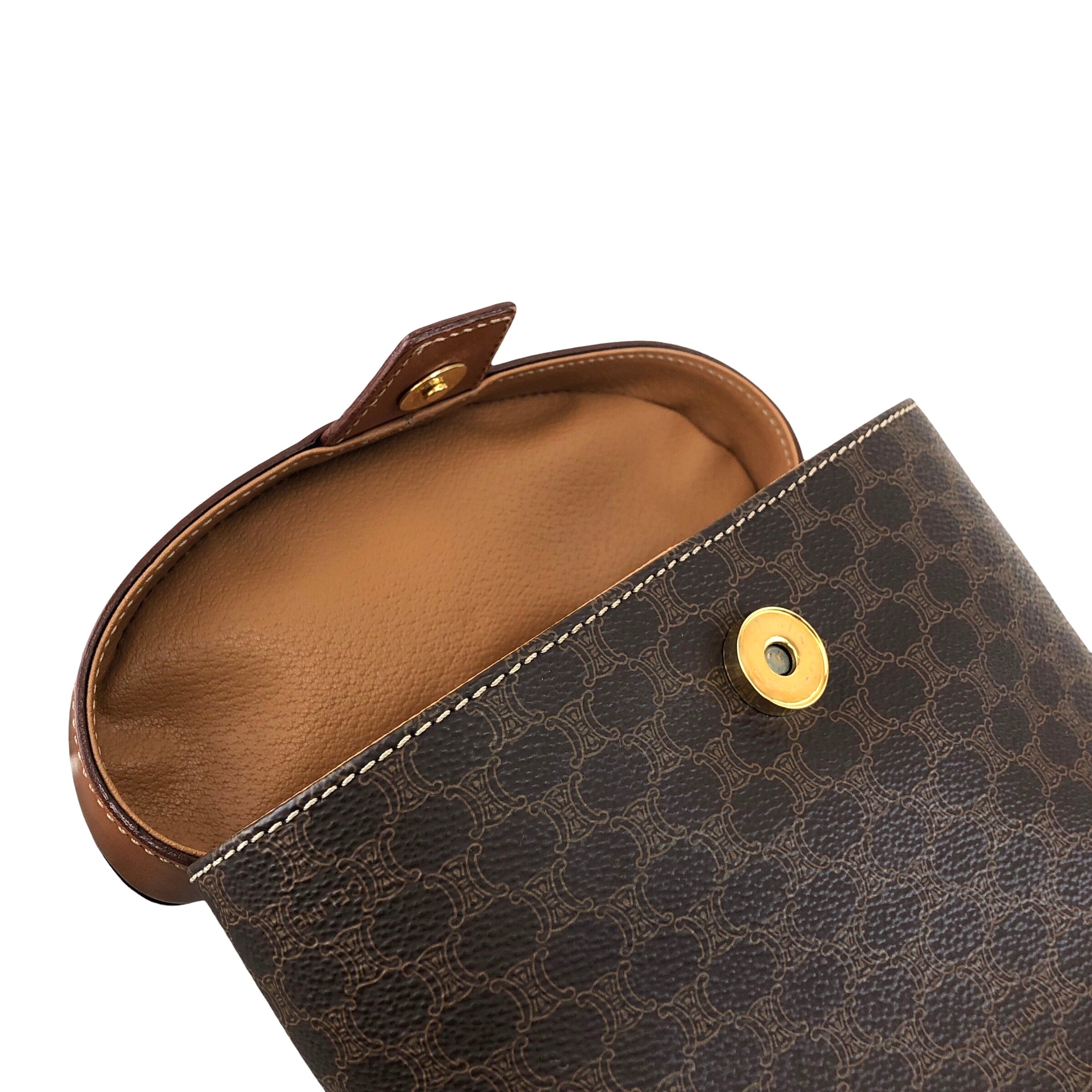 CELINE セリーヌ ショルダーバッグ ブラウン ブラゾン PVCレザー 2way