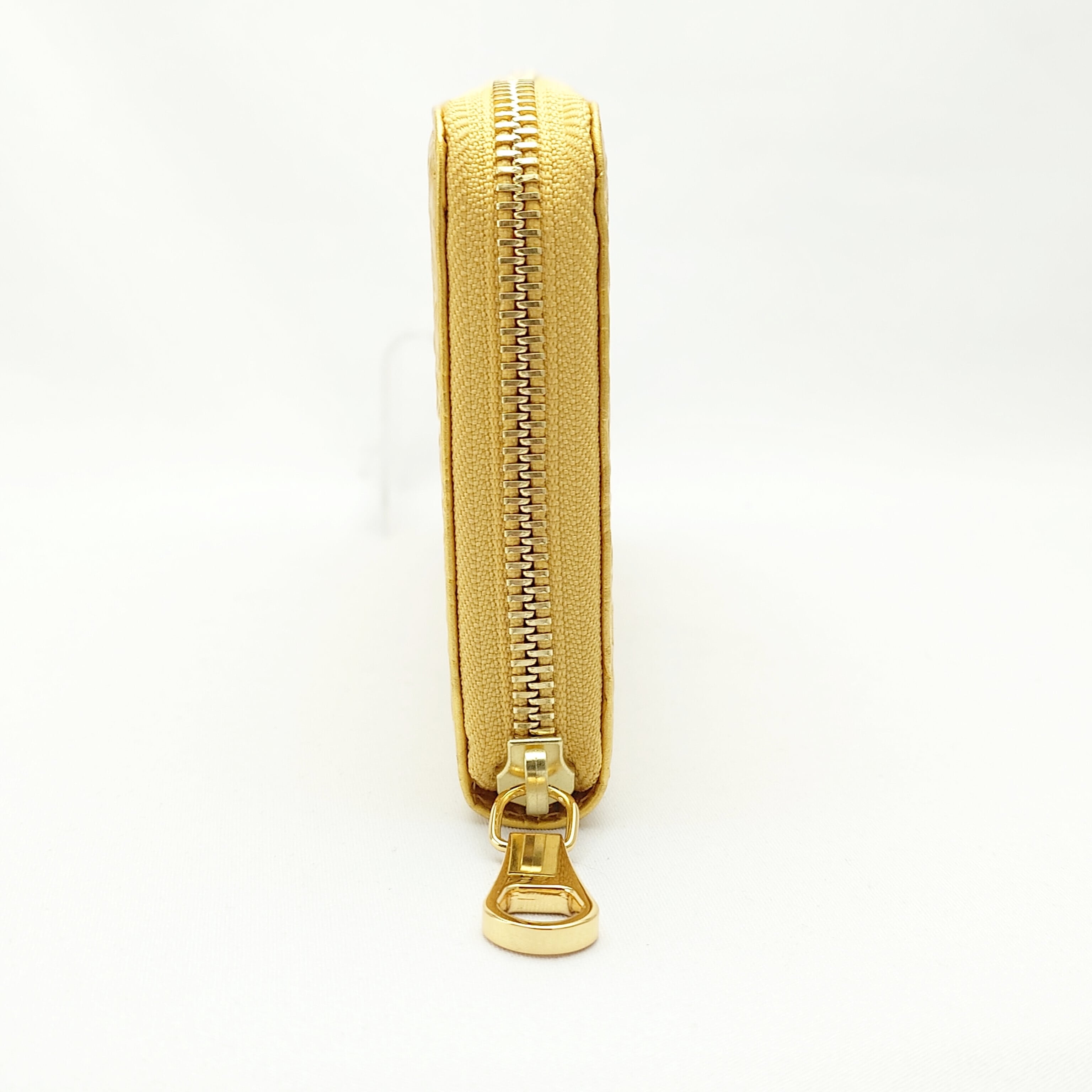 ラウンド長財布（A）金箔クロコダイル柄 ／ ゴールド財布 | EARSH GOLD