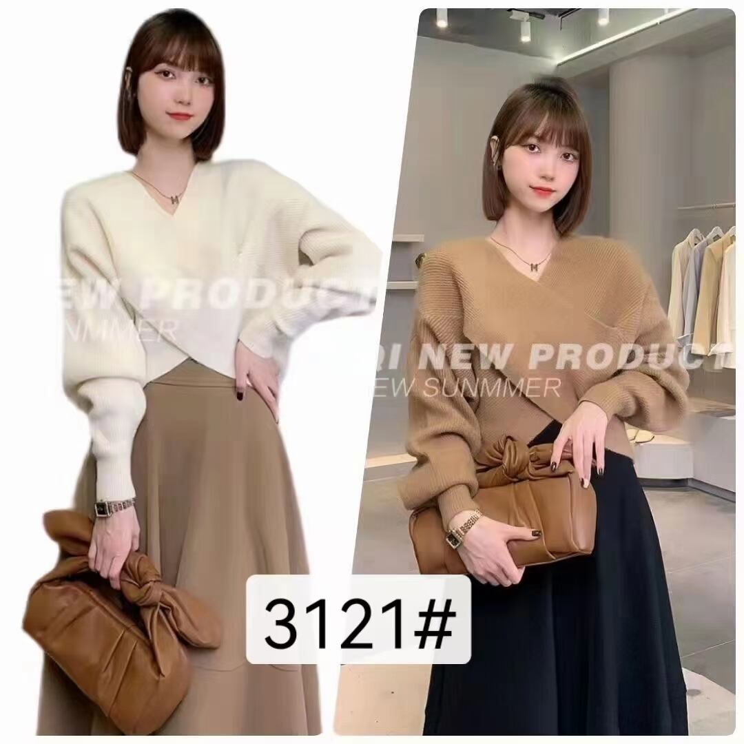 クロスデザインニット　AJ6612-3121