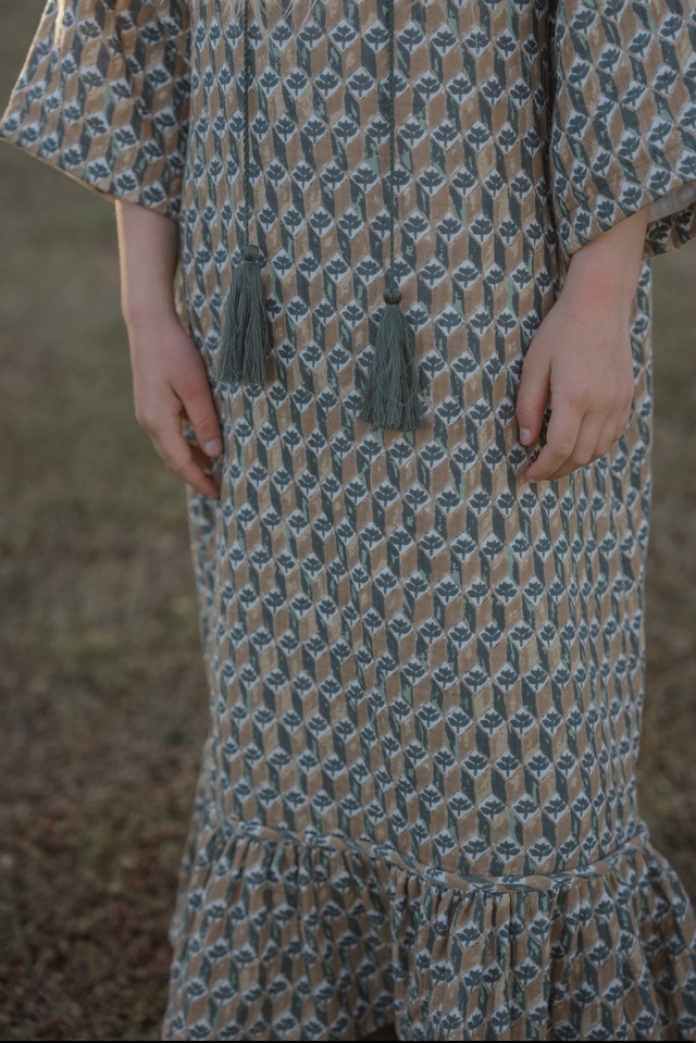 《即納》son and daughter / Obin Maxi Dress 1-2Y/3-4Y