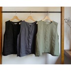fog linen work │アビゲイルジレ・ベスト（リネン100％・普通地）3color