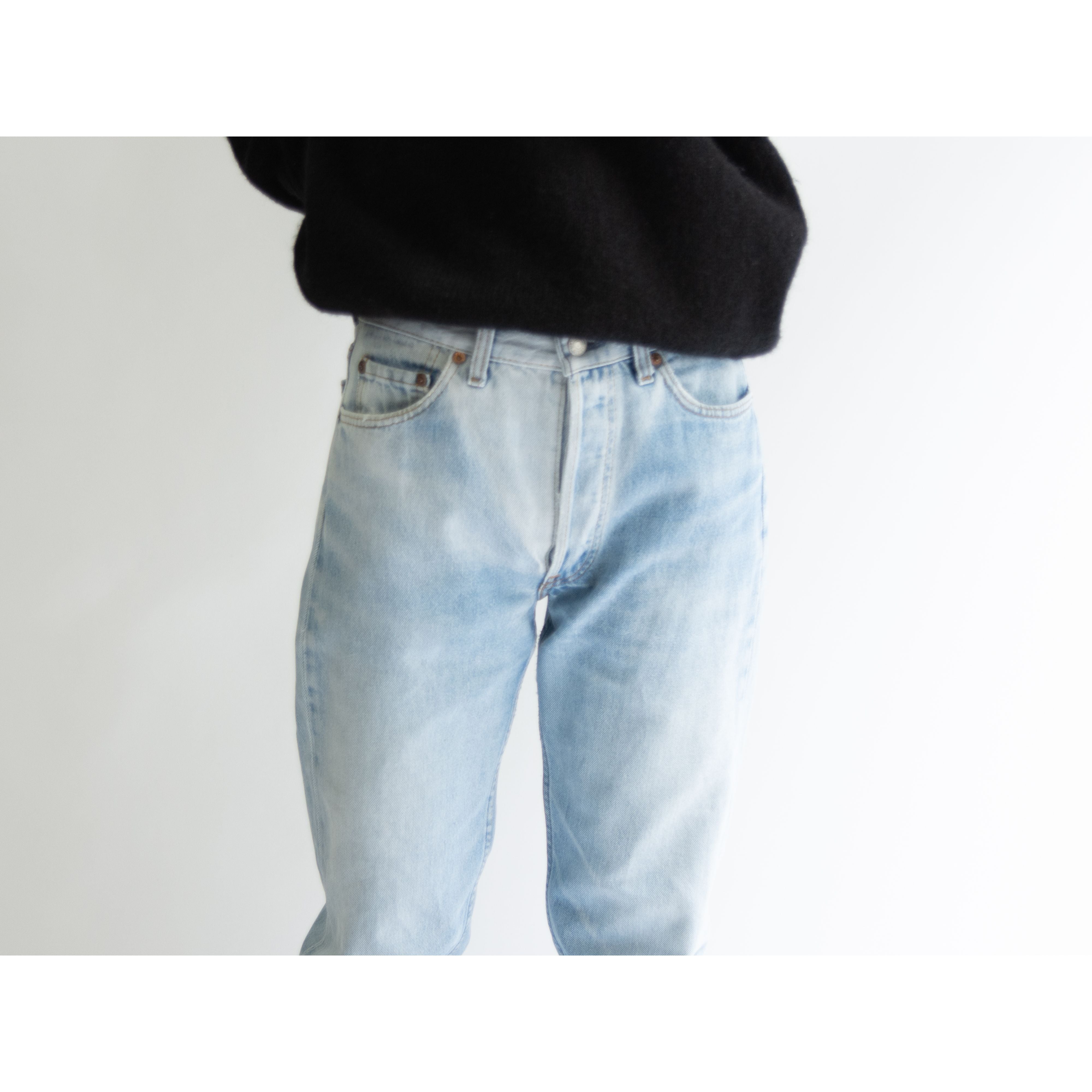 【LEVI'S 501】Made in U.S.A. 90's Straight Denim Pants W30 L36（リーバイス アメリカ製 ストレートデニムパンツ ジーンズ）