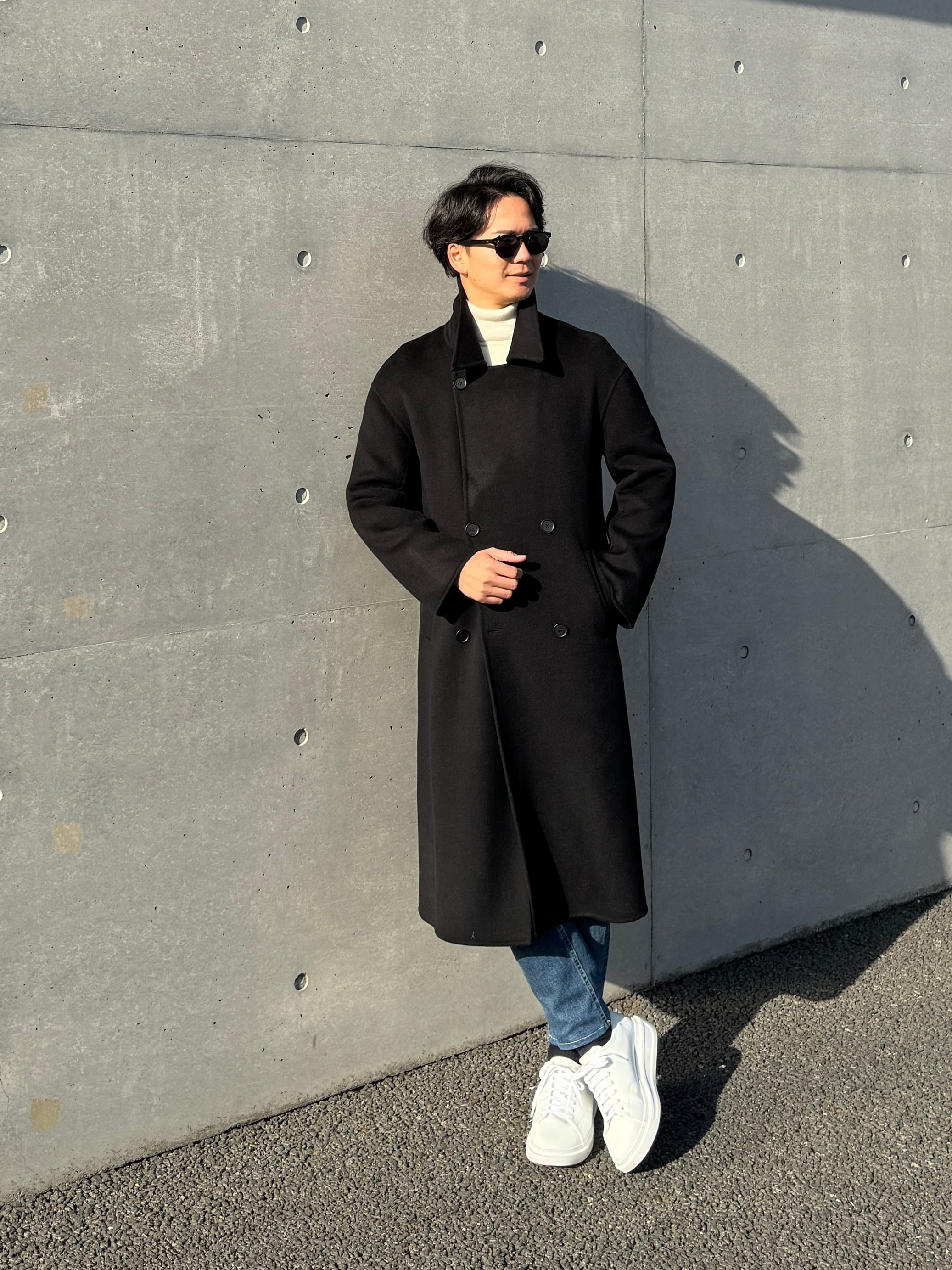 ウールオーバーサイズロングPコート | Wide Range