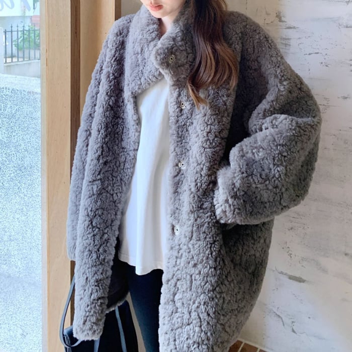 オーバーサイズ ボア ジャケット 3412885