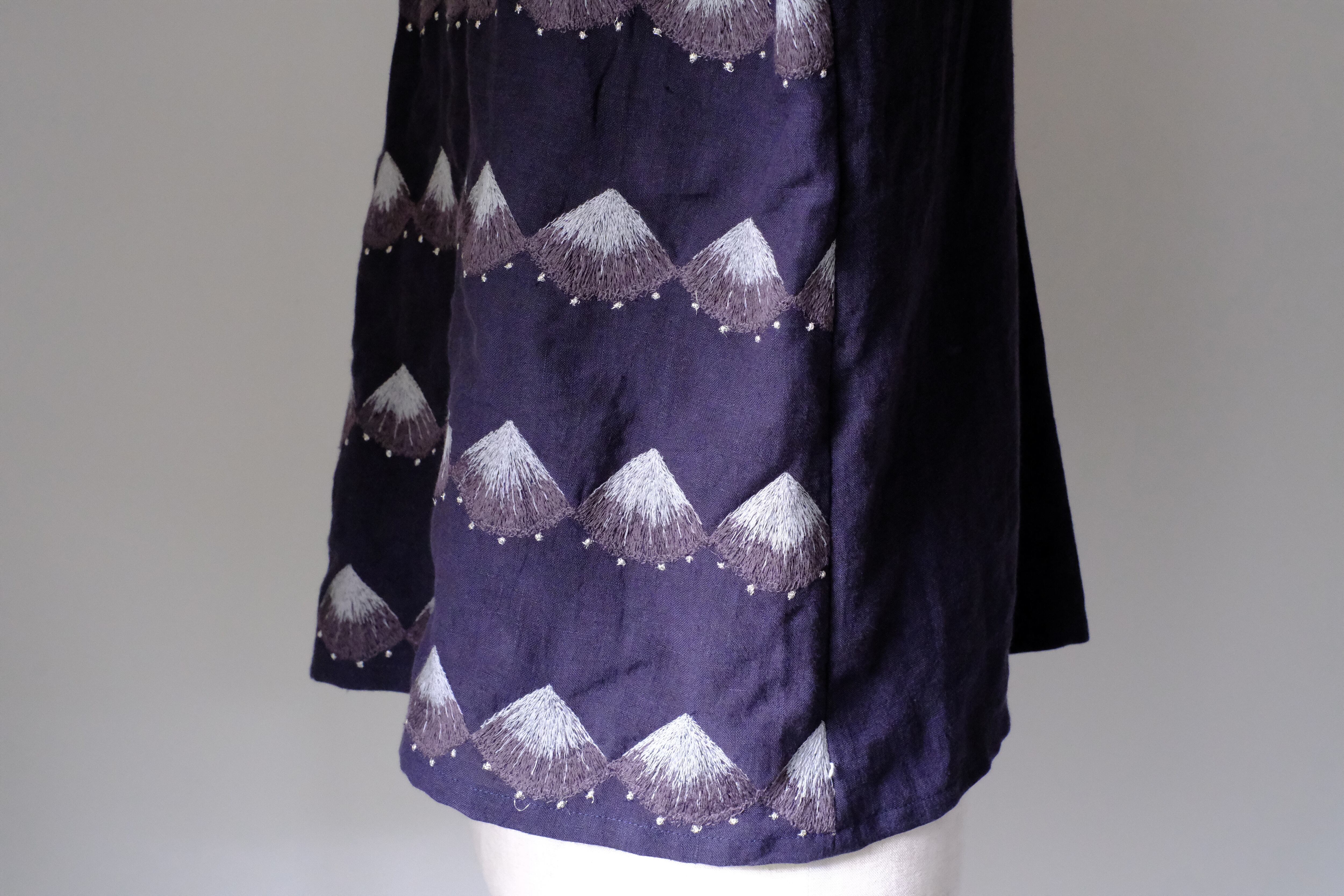 ノースリーブカットソー　cl-127(ネイビー)