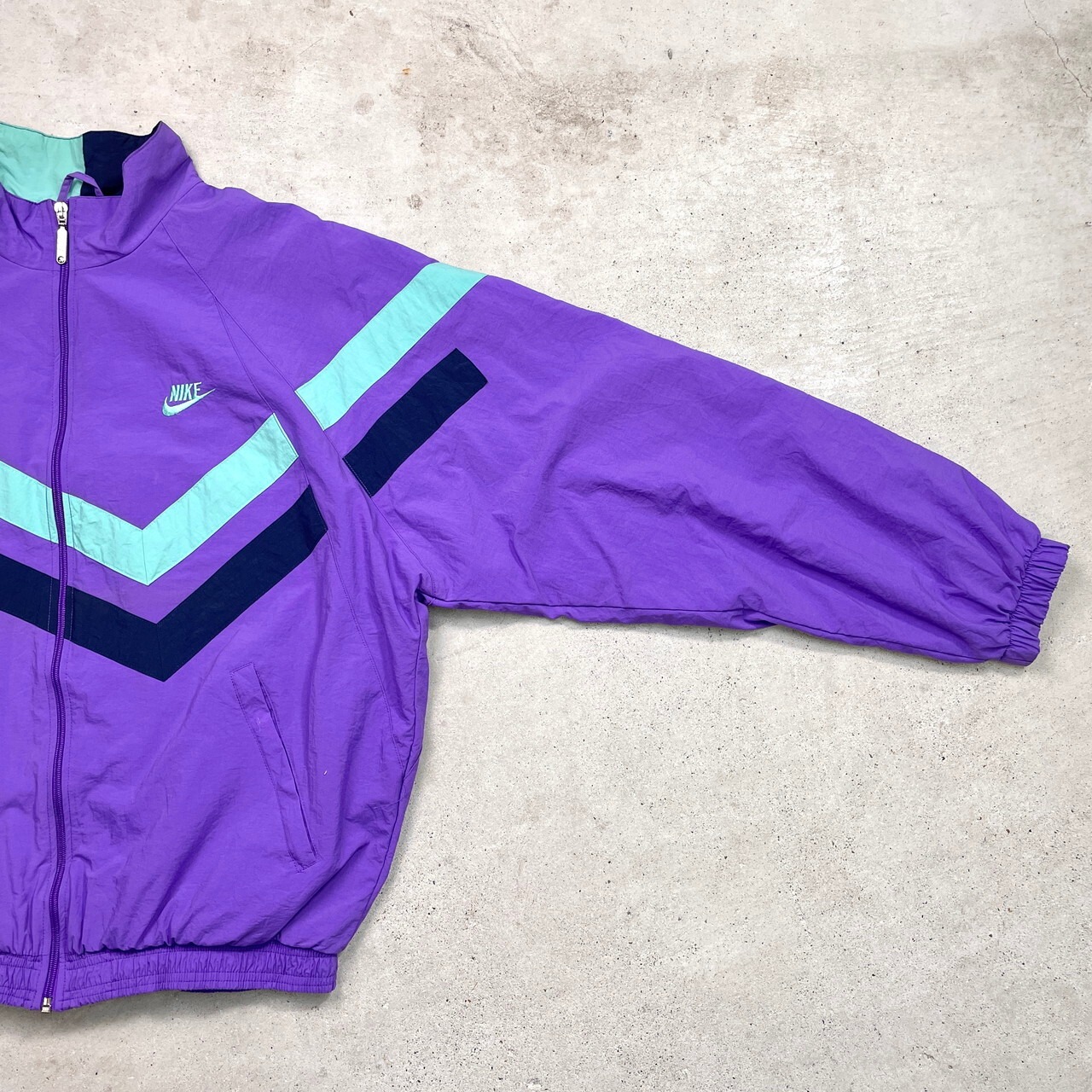 90年代 NIKE ナイキ 銀タグ ナイロンジャケット トラックジャケット 