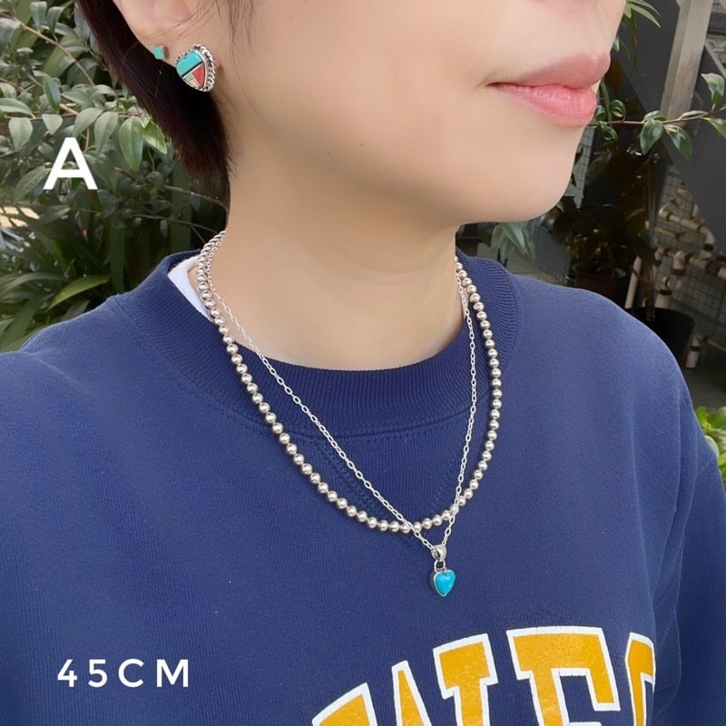 ラスト1】《Indian Jewelry 》 ターコイズ モザイク ハート型 スタッド